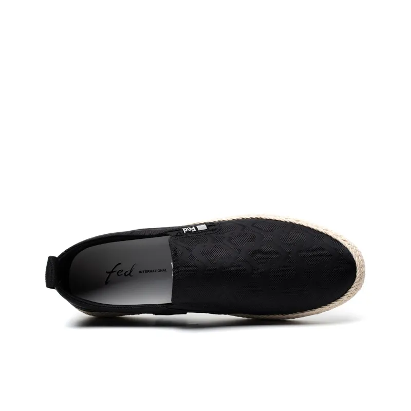 FED Breathable Low Top Casual Shoes Men's Black-5