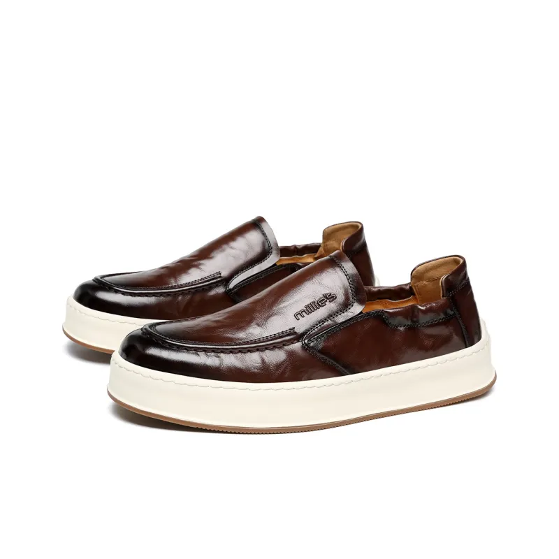Millies Men's Casual Shoes Men Low Top Black/Brown-8