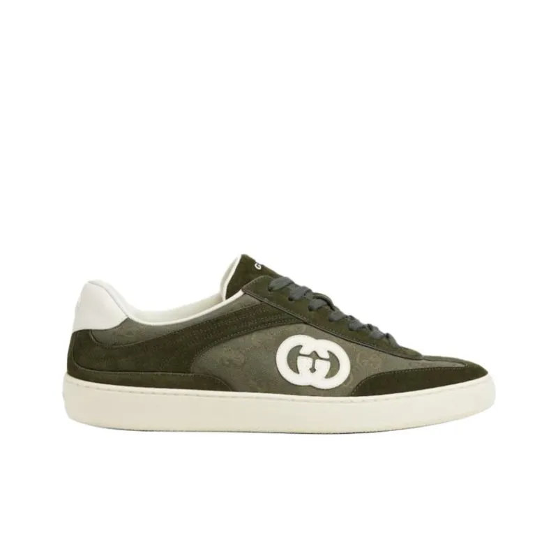 GUCCI G75 Low Top Skateboard Shoes Men's Green-1