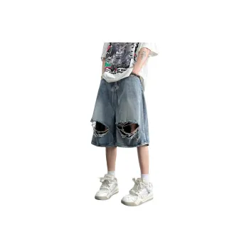 CORNILOT Denim Shorts Unisex Light Blue