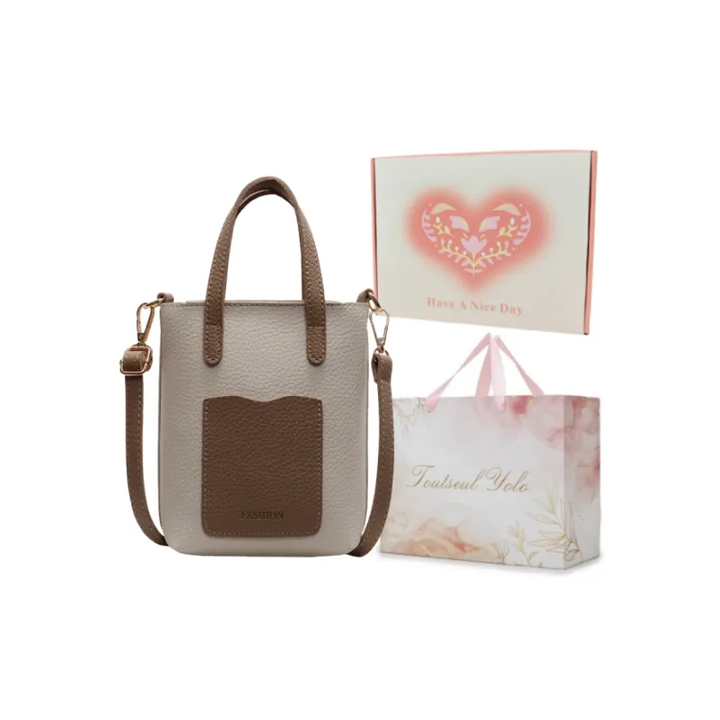 TOUTSEUL YOLO PU Shoulder Bag, Crossbody Bag, Handbag Women's White/Pink/Brown/Black-24