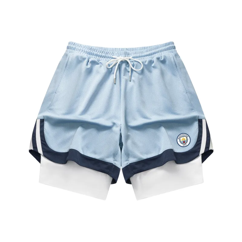 Manchester City F.C. Basketball Shorts Unisex-4