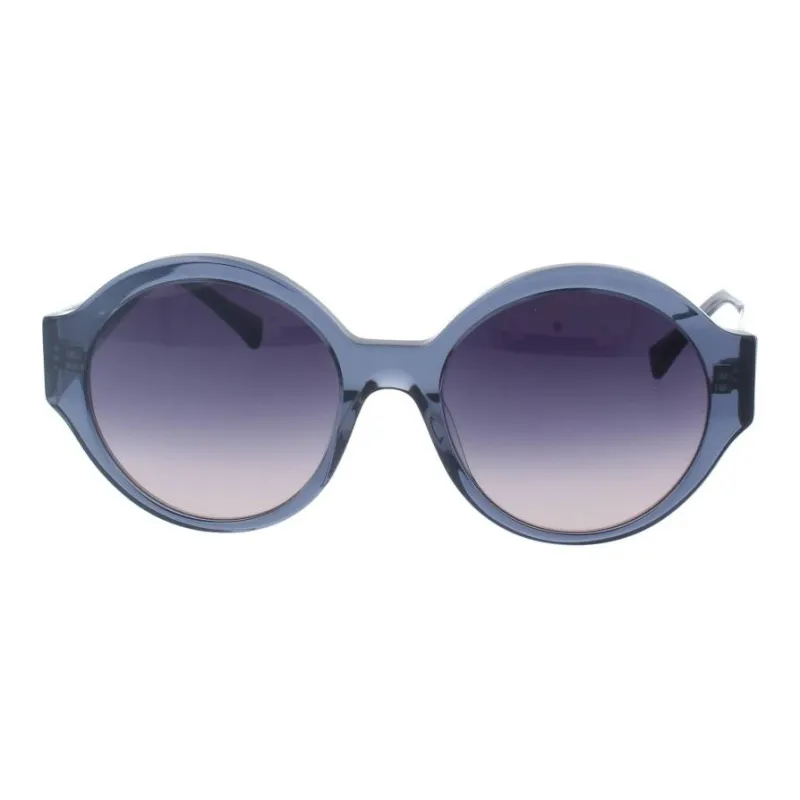 HAWKERS Acetate Round Sunglasses Women's Blue-1