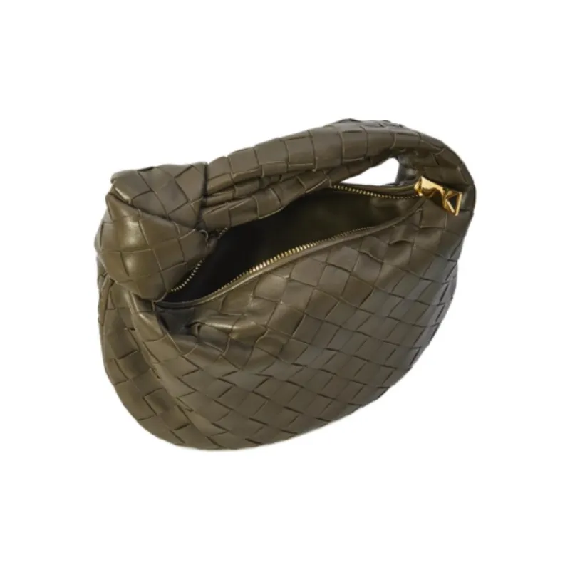 Bottega Veneta JODIE Lambskin Handbag Mini Women's Green-3