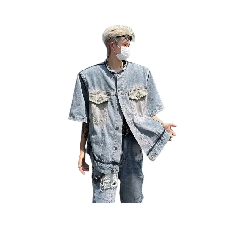 SOCKKEY Denim Jackets Unisex Blue-1