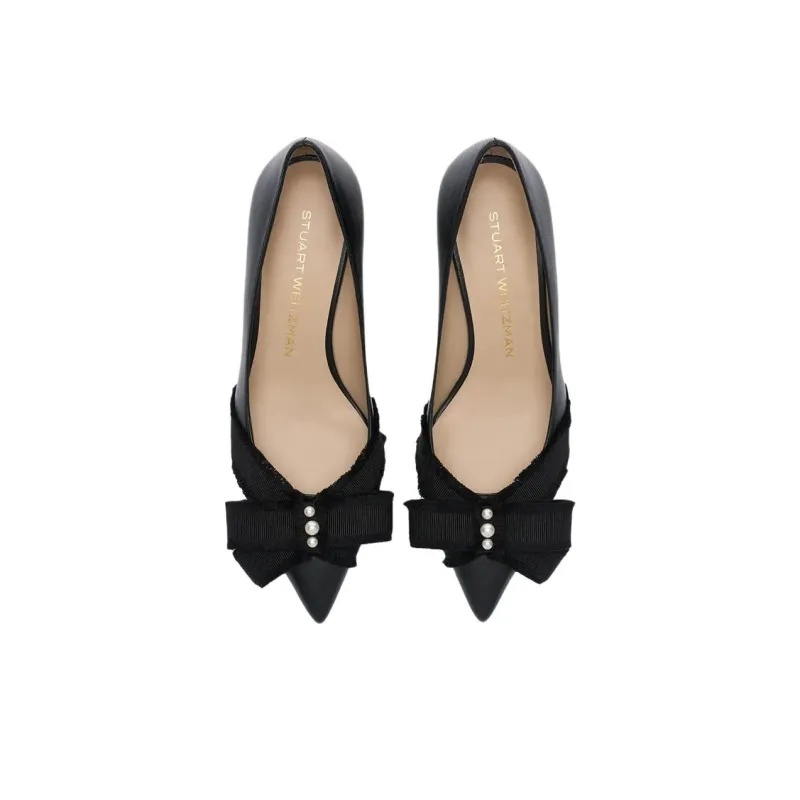 Stuart Weitzman/SW Bowie Pump Slim Heel High Heels 5cm Women's Black-5