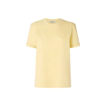 FENDI Regular T Shirt Women's Yellow