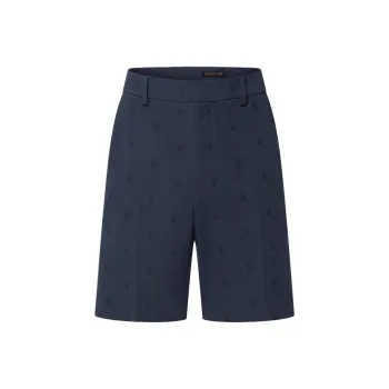 LOUIS VUITTON Lv Blason Cotton Chino Shorts
