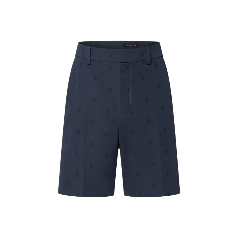 LOUIS VUITTON Lv Blason Cotton Chino Shorts-0