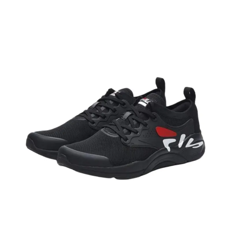 FILA Mind Anti Slip Wear Resistant Low Top Training Shoes Men's Black-1