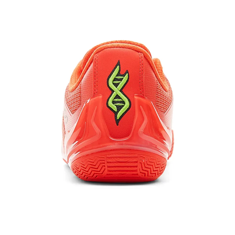 PEAK Wushuang Basketball Shoes Men Low Top Bright Orange Red-4