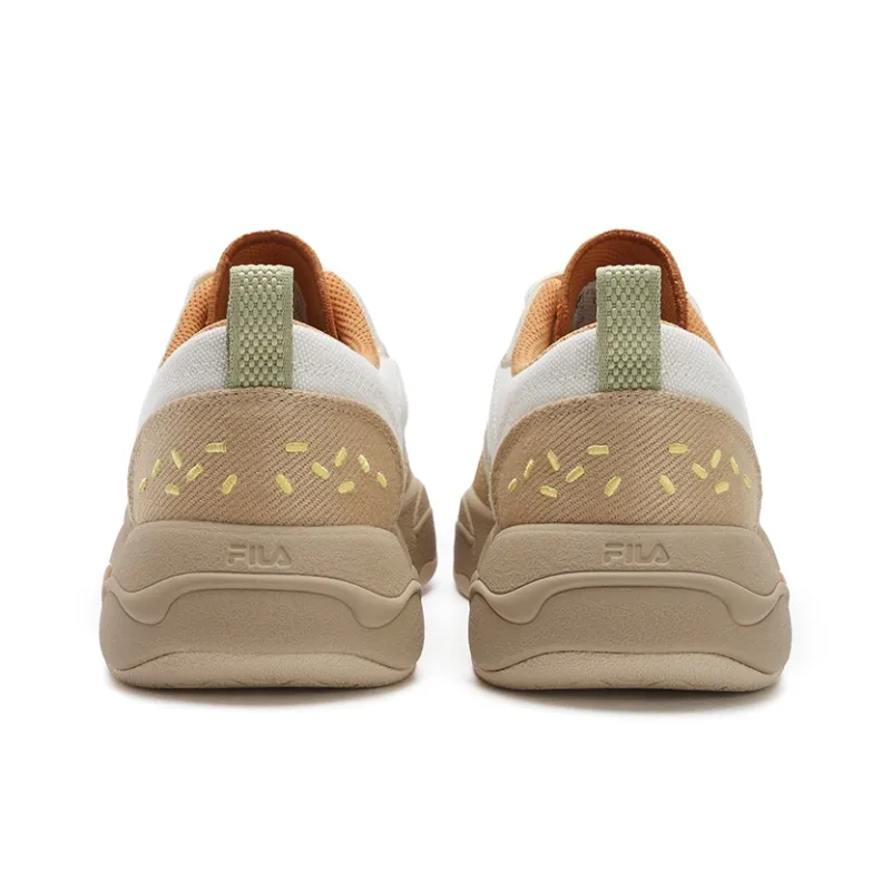 FILA Vintage Collection Low Top Canvas Shoes Women's White Brown-3