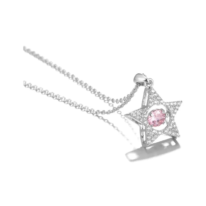 Clect Synthetic Cubic Zirconia Necklaces Women's-2