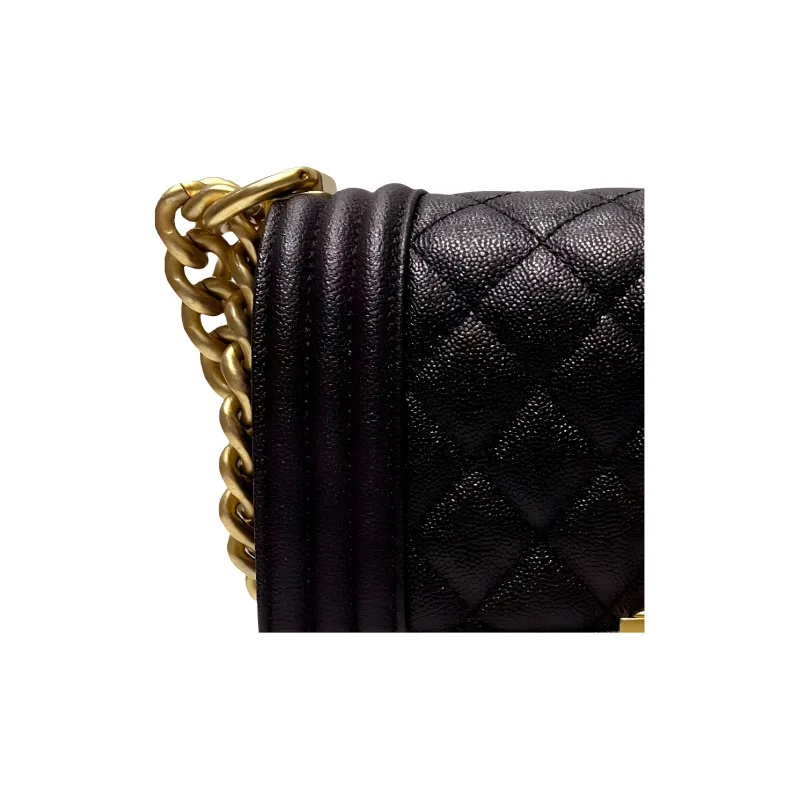 CHANEL Leboy Grain Embossed Calfskin Crossbody Bag, Shoulder Bag Trumpets Women's Brown Red-2