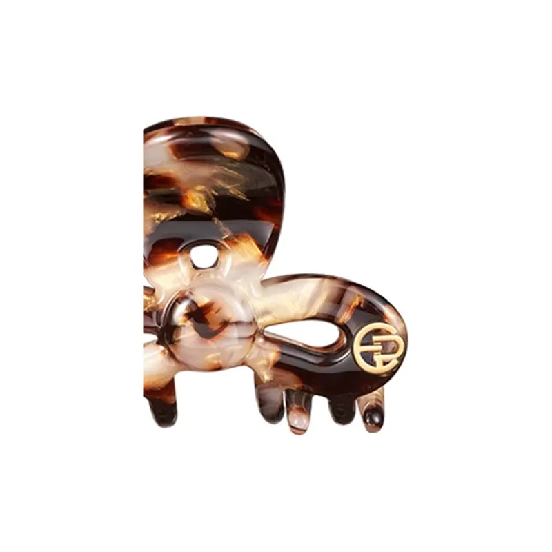 EVITA PERONI Acetate Plate Hair Clips Women's Brown-1