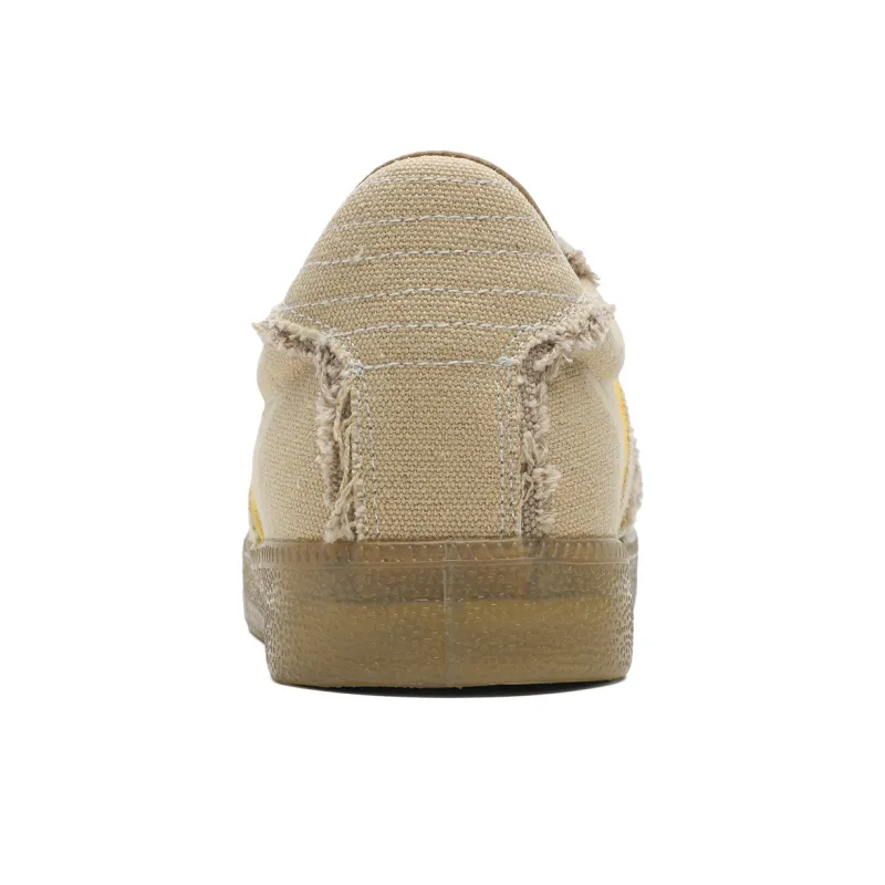 IZEIZIG Canvas Shoes Men Low Top Beige-2