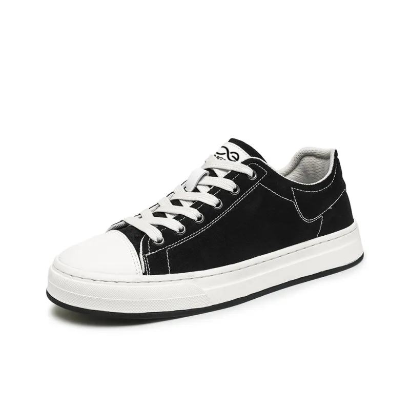 LINGPAO Abrasion Resistant Slip Resistant Low Top Skateboard Shoes Men's-1
