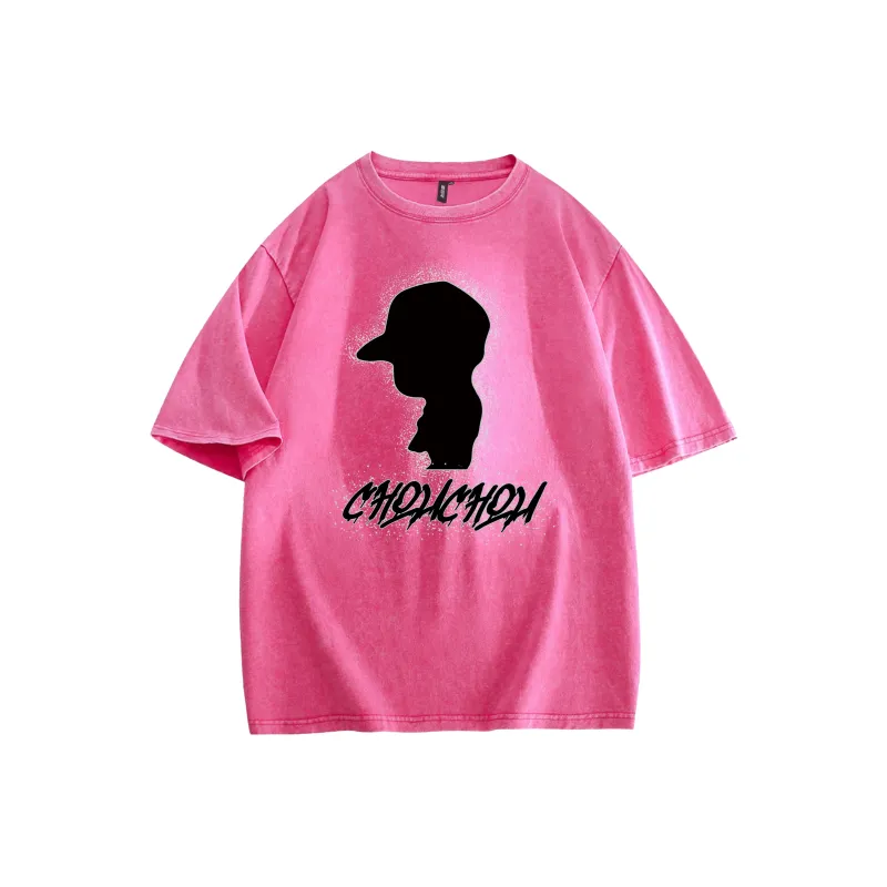 CHOUCHOUS Drop Shoulder Sleeve T Shirt Women's-11