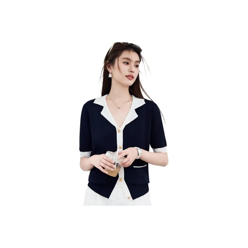 VICTORIA&VERA Knitwear Women's Navy Blue-0