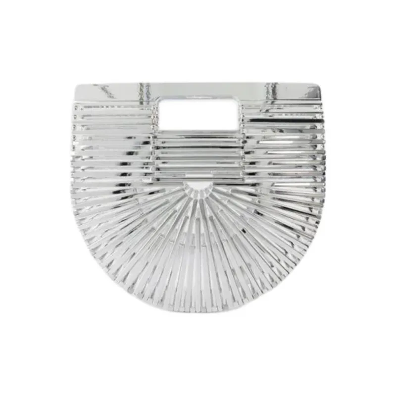 CULT GAIA Acrylic Acetate Handbag Mini Women's Silver-2