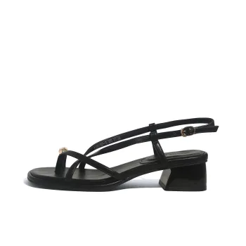CHENTER KATER One Strap Sandals 4cm Women's Black
