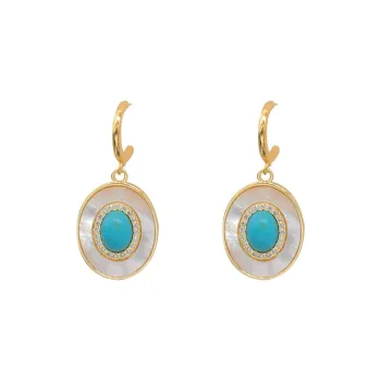 NATURALLYJOJO Shell Earrings Women's Gold