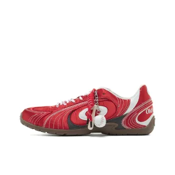 OLD ORDER Breathable And Slip Resistant Low Top Casual Shoes Women's Sparkling Red