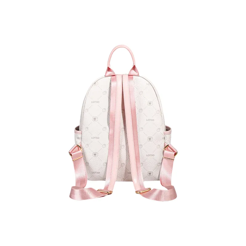Disney Strawberry Bear Series PVC Backpack Women's Pink/White-8