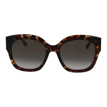 Jimmy Choo Plastic Square Sunglasses Women's Brown