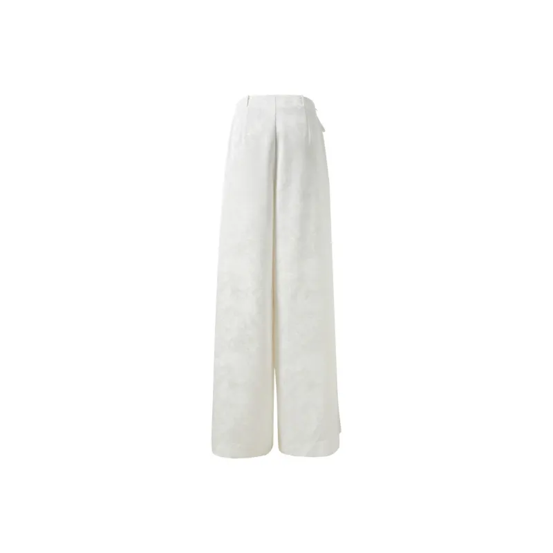 3COLOUR Casual Pants Women's Pearl White Floral-1