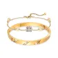 Streamline Light Shadow Clothing Sets (Gold Bracelet+Gold Bangle)