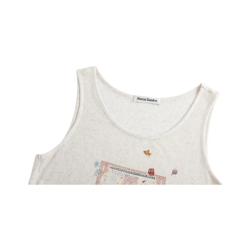 Alexia Sandra Tank Tops Women's Ecru-7