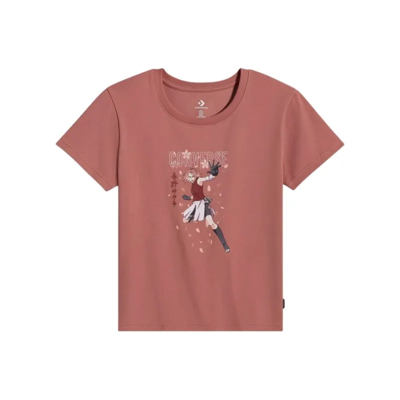 Converse x NARUTO Regular T Shirt Women's Light Saddle Strap-0
