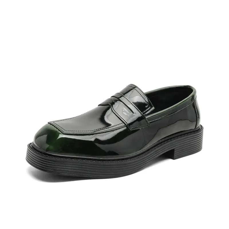 SOBB Loafers Men Black/Red/Brown/Green/Patent Leather/Blue/Purple/Charcoal Black/Gray-18