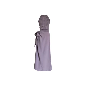 AFGGD Sleeveless Dresses Women's Purple Blue Clothing Sets