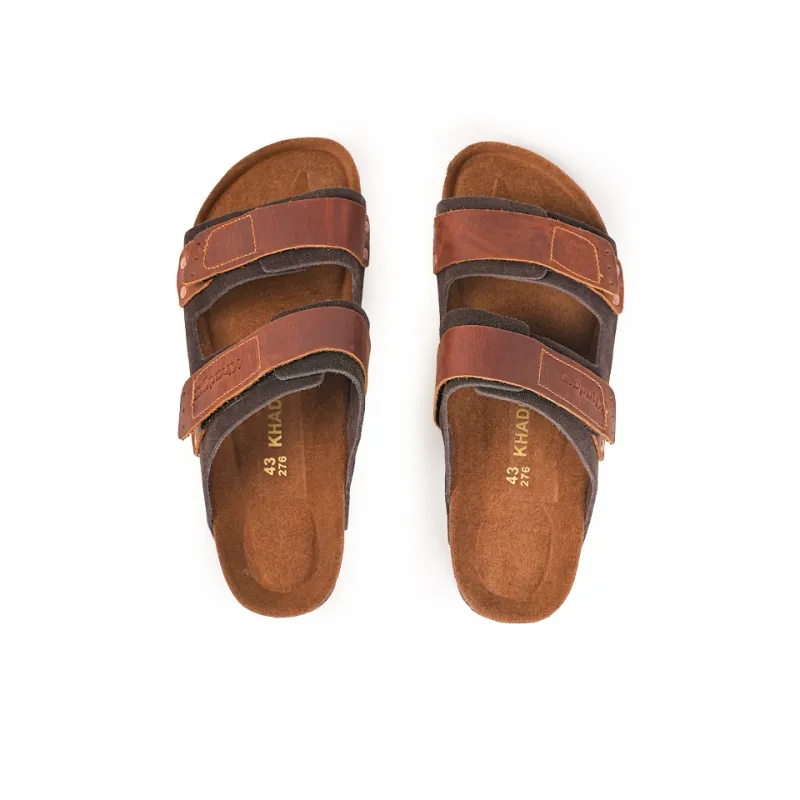 Khadgar Slide Slippers Men Khaki/Taupe/Dark Brown-11