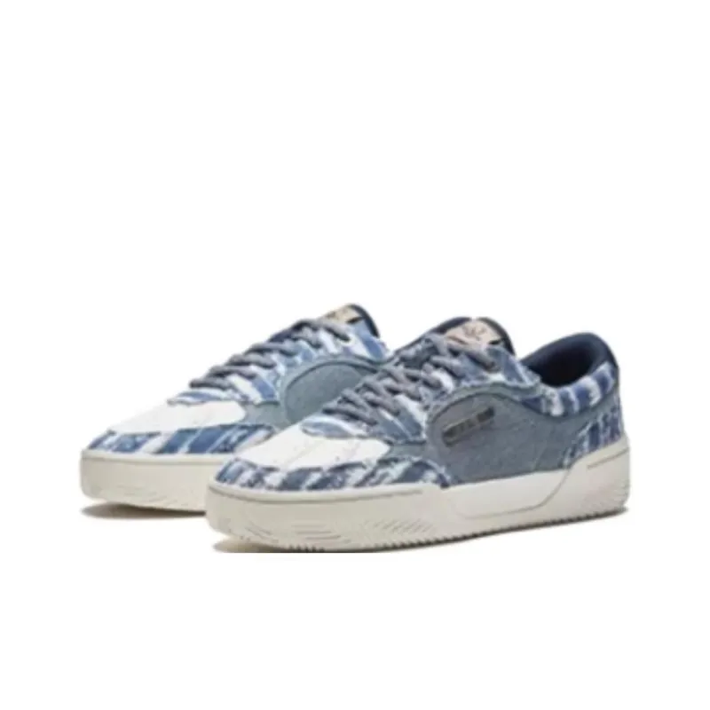 Anta Owen Hélà TRIBE Anti Slip Wear Resistant Low Top Skateboard Shoes Men's Blue Gray-1
