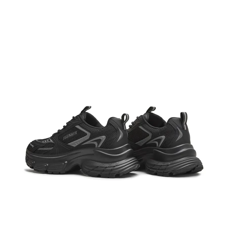 Teenmix Wings Of Light 2.0 Cushioning Height Increase Low Top Chunky Sneakers Women's Black Gray-3