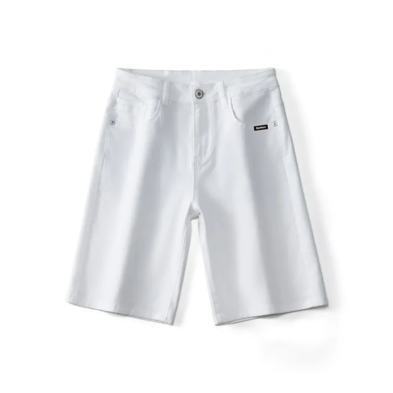 EPTISON Denim Shorts Unisex White-0