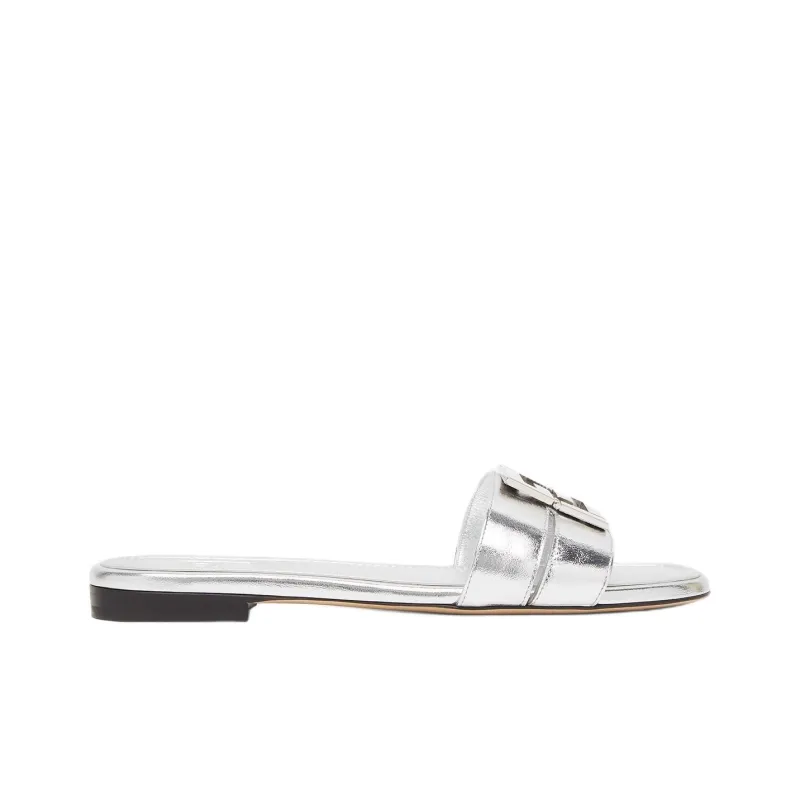 FENDI FFold Slide Slippers Women's Silver-1