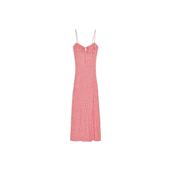 ZARA Slip Dresses Women's White/Red