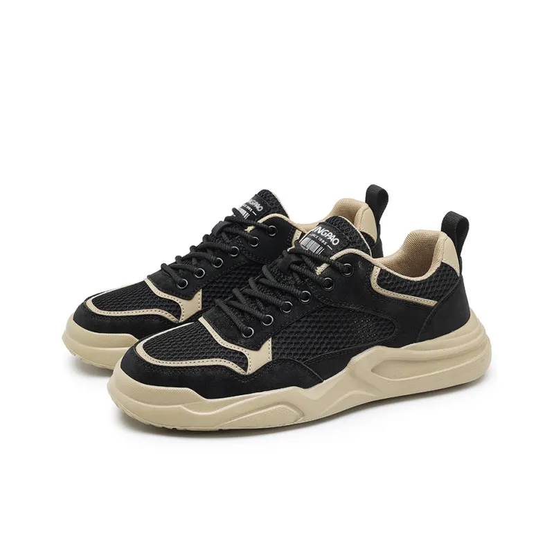 LINGPAO Cushioning Abrasion Resistant Lightweight Slip Resistant Low Top Casual Shoes Men's-7