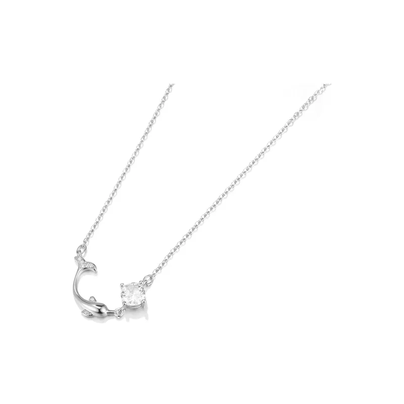 Clect Synthetic Cubic Zirconia Necklaces Women's-1