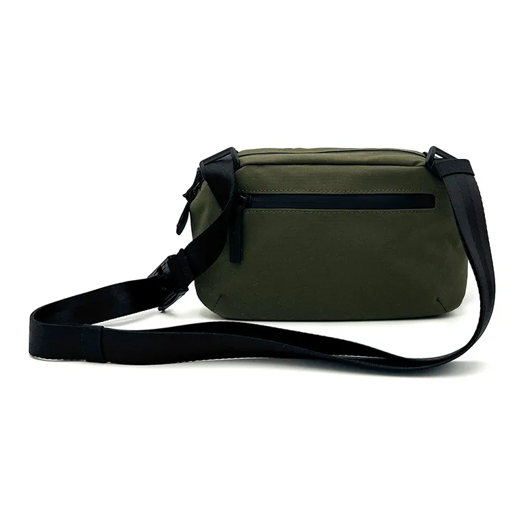 Venque Fabric One Shoulder Waterproof Crossbody Bag Medium Size Unisex White/Black/Olive Green/Mocha-9