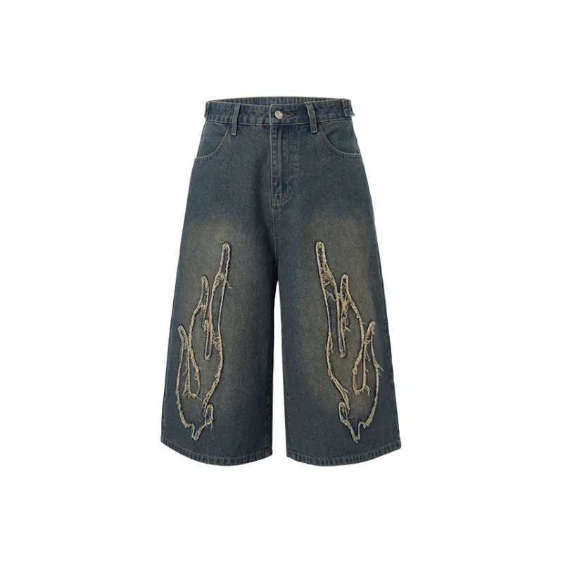 Bulking Tide Brand Denim Shorts Unisex-5