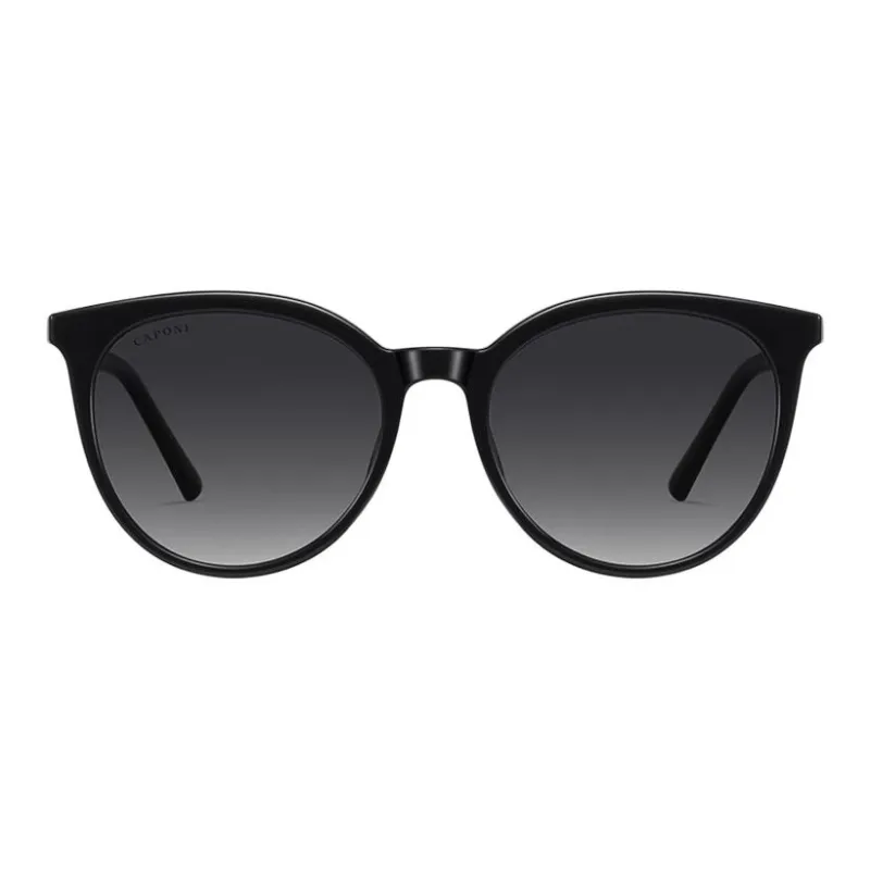 CAPONI TR/Memory Plastic Cat Eye Sunglasses Unisex Multicolor-1