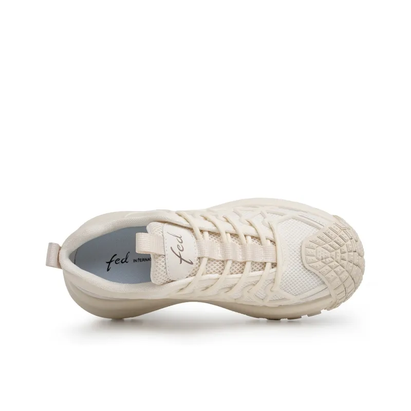 FED Casual Shoes Men Low Top Black/Beige-10
