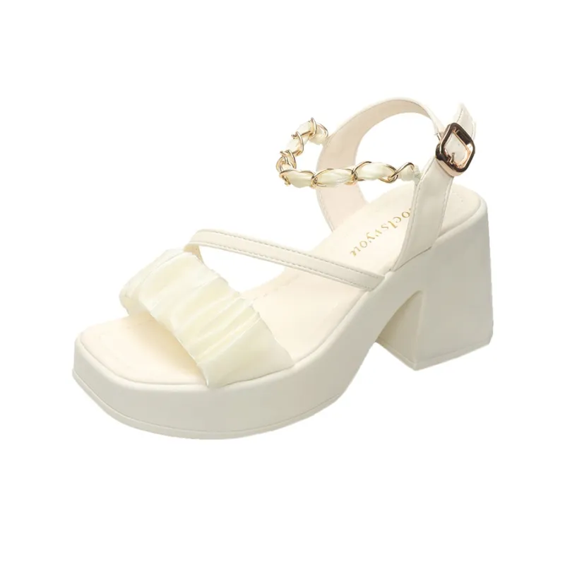 WUJI One Strap Sandals 9cm Women's-5