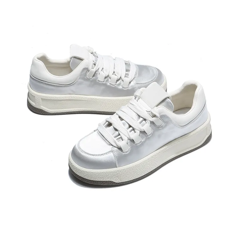BDED Slip-Resistant Cushioning Breathable Height Increasing Low-Top Skateboard Shoes Women's-8