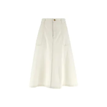 A.P.C Casual Long Skirt Women's White
